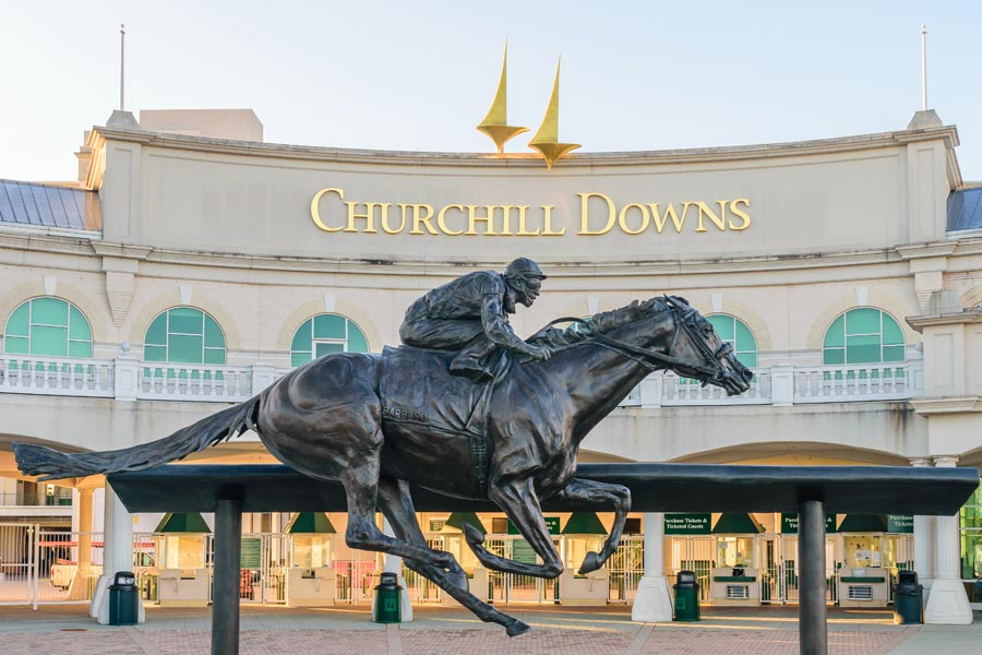 Churchill Downs Front Entrance of Building