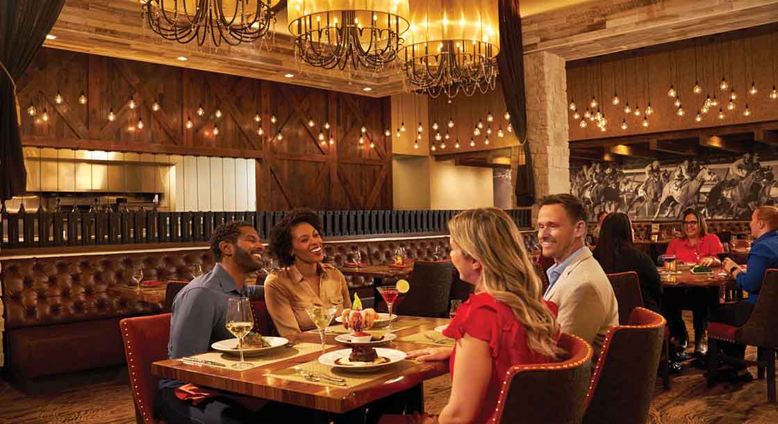 Group dining at Oliver's Chop House