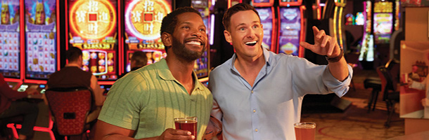 Two guys at Stage and Sports bar