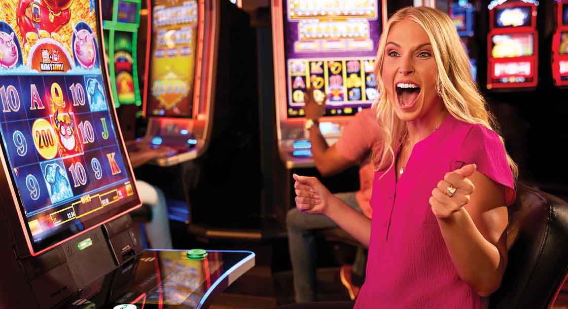 Woman celebrating at Derby City Hotel