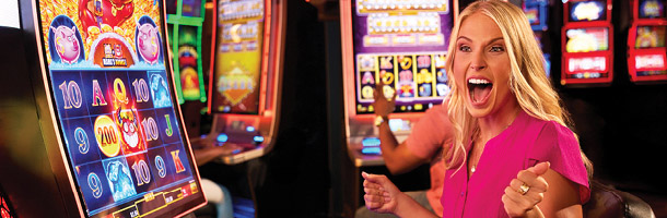 Woman gaming at Derby City Gaming