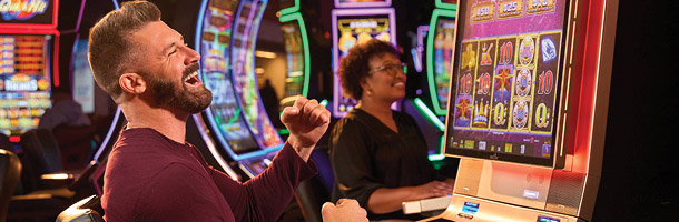 Man gaming at Derby City Gaming