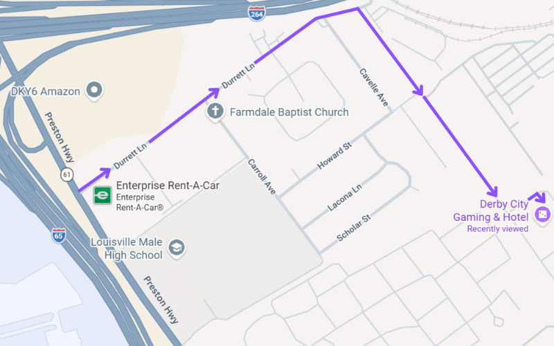 Durrett Car Map